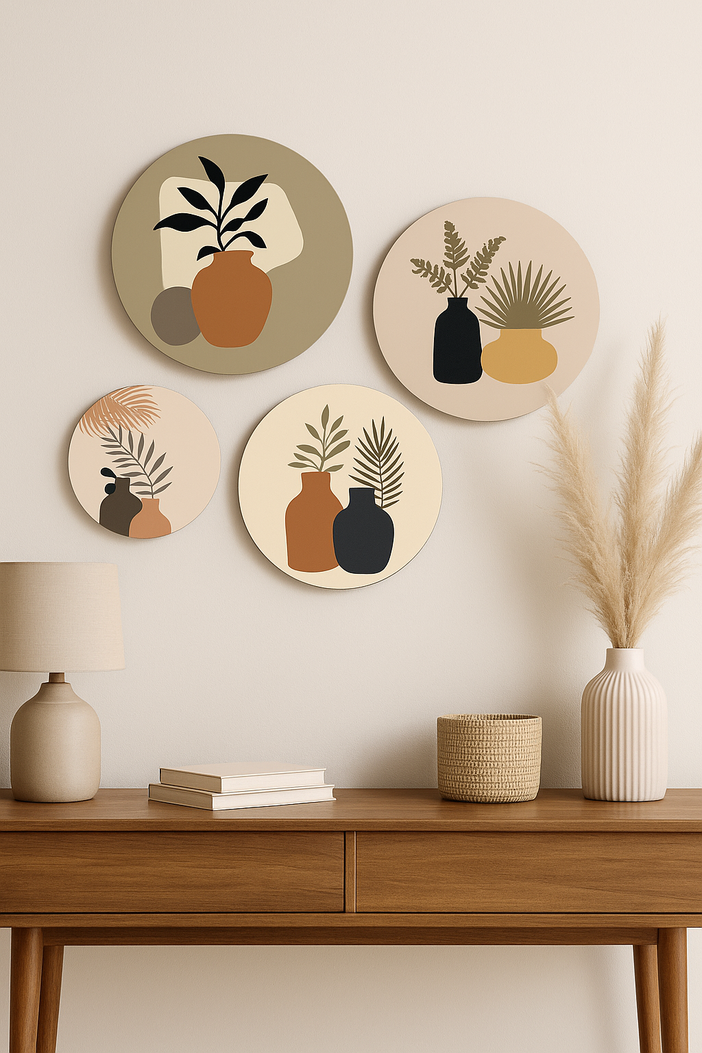 ABSTRACT ART WOODEN HANDING