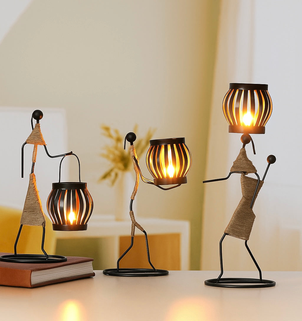 BOHO T-LIGHT CANDLE HOLDER