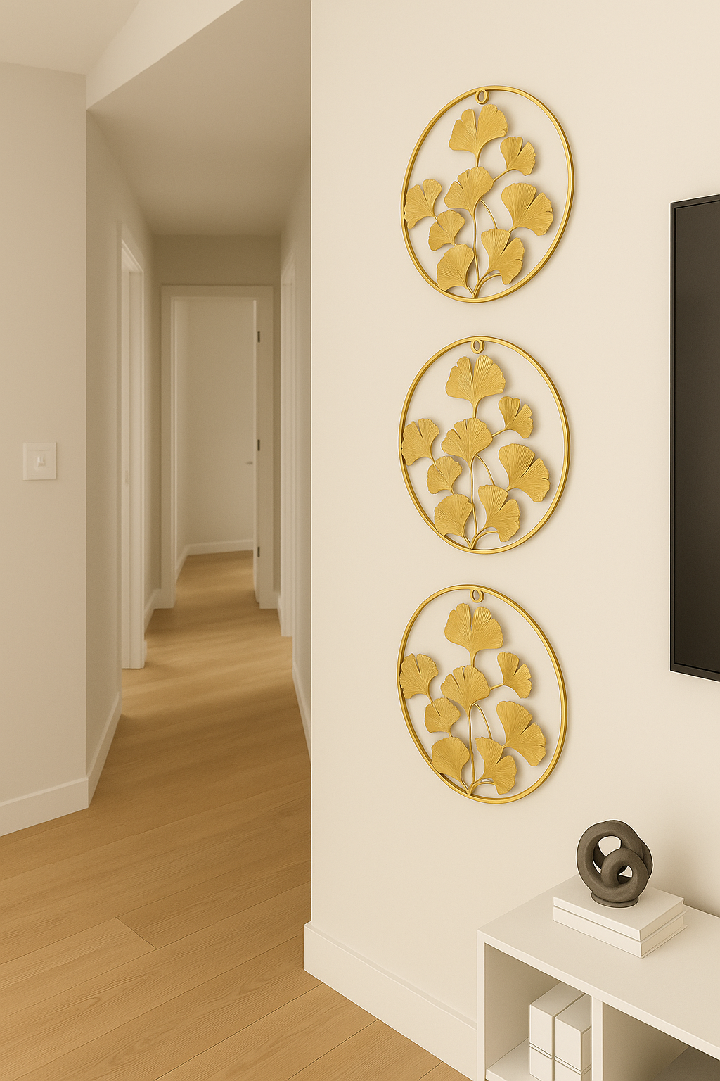 GINKGO LEAF METAL DESIGN - SET OF 3