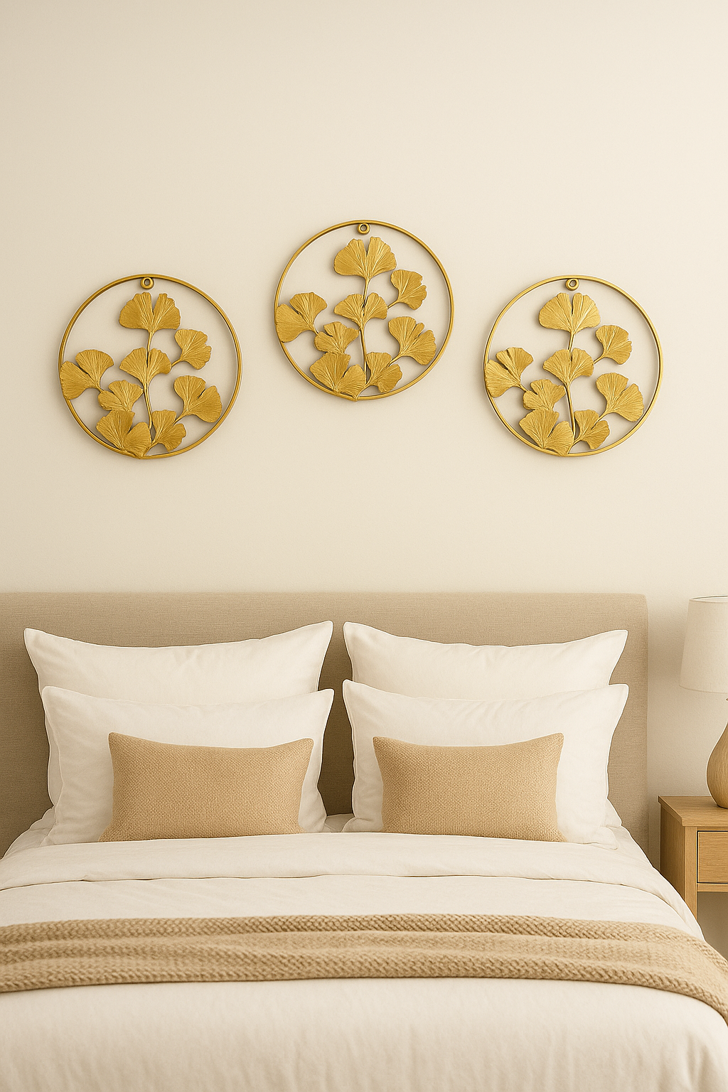 GINKGO LEAF METAL DESIGN - SET OF 3