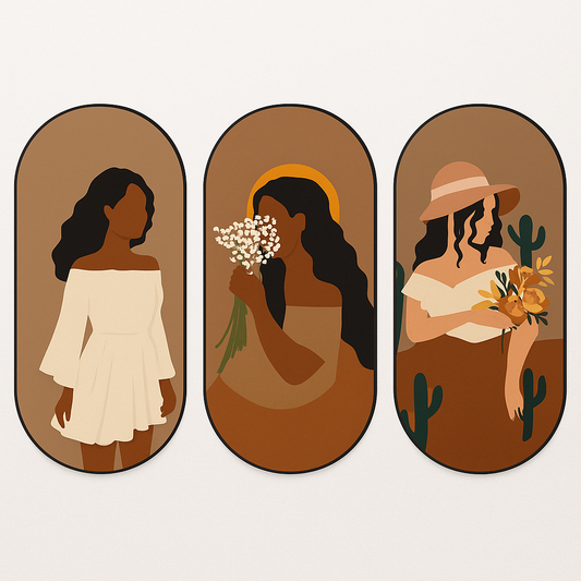 MINIMAL FEMININE ART SET OF 3