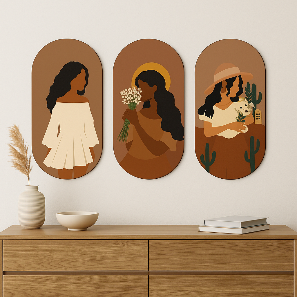 MINIMAL FEMININE ART SET OF 3