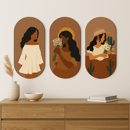 MINIMAL FEMININE ART SET OF 3